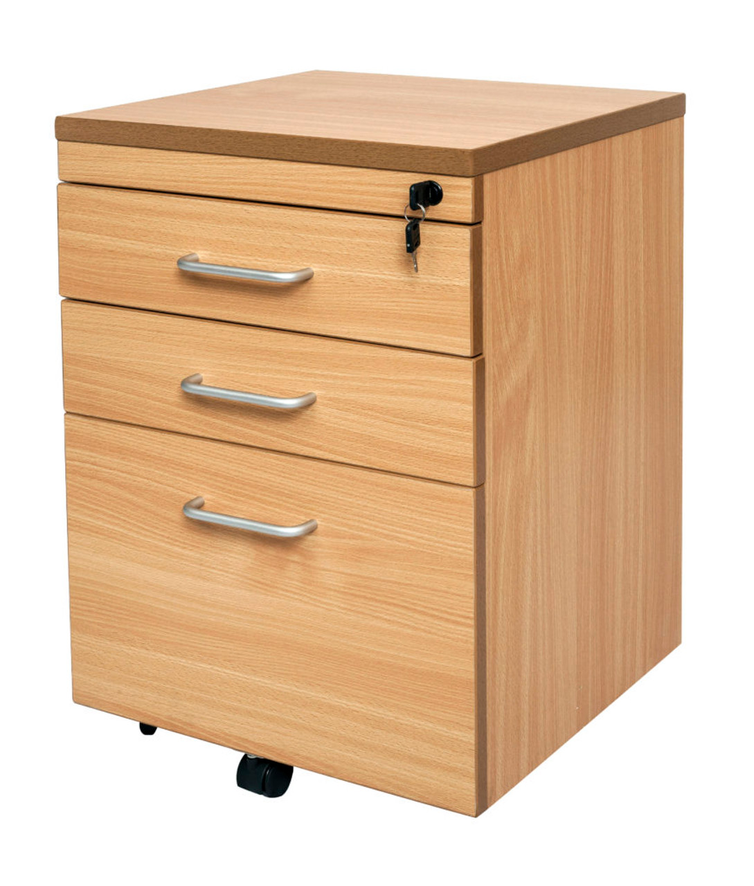 Rapid Span Smp3b Beech 2 Drawer And 1 File Draw Mobile Pedestal