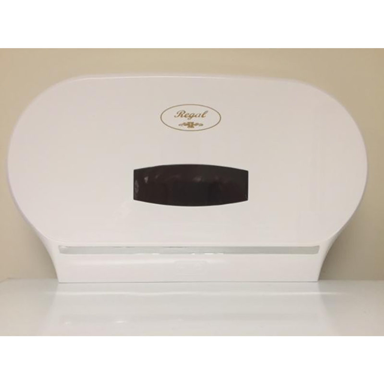 Regal Jumbo Toilet Double Roll Dispenser Abs Plastic White | Mega Office  Supplies