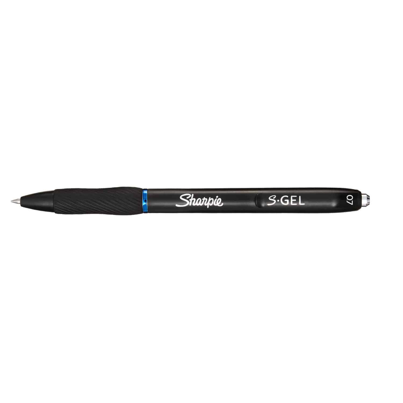 Sharpie S Gel Pens, Fine Point, 0.5 mm, Black/Blue Barrel, Blue Ink, Pack  Of 12 Pens