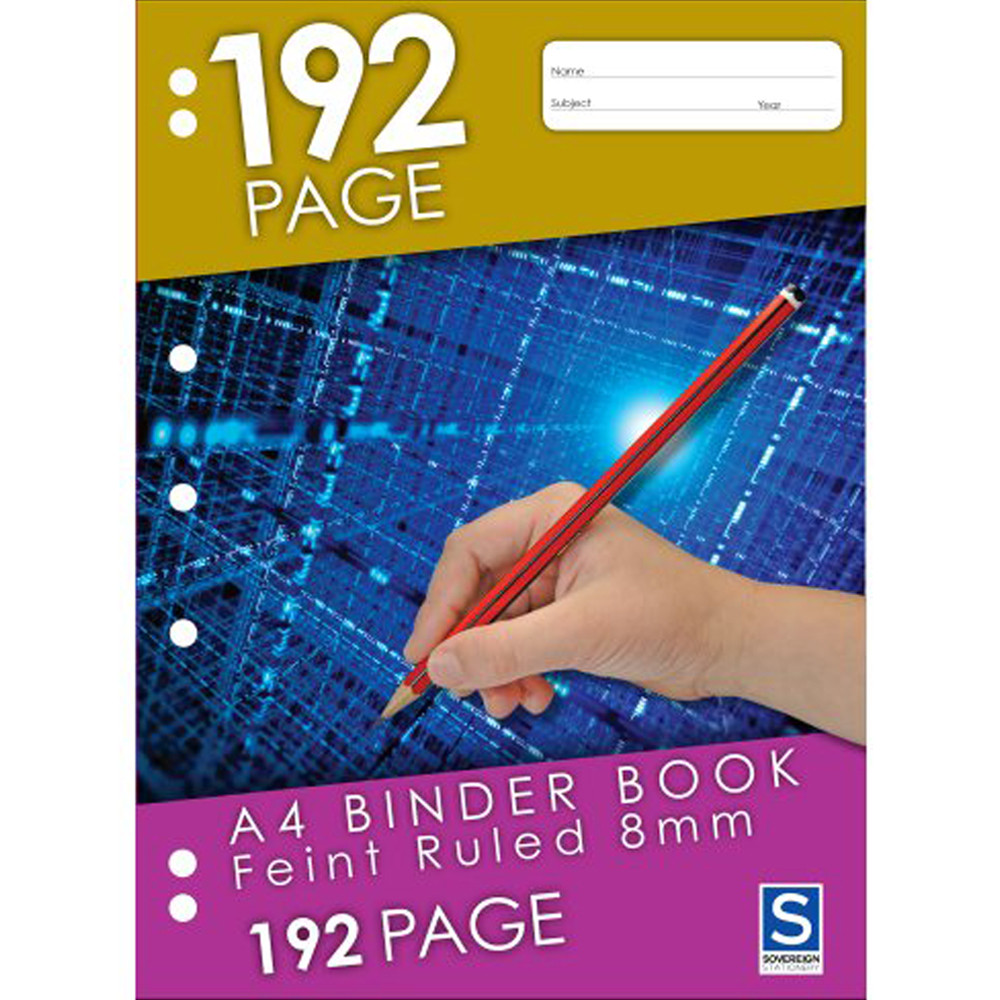A4 Binder Book 96pg Sovereign Mega Office Supplies