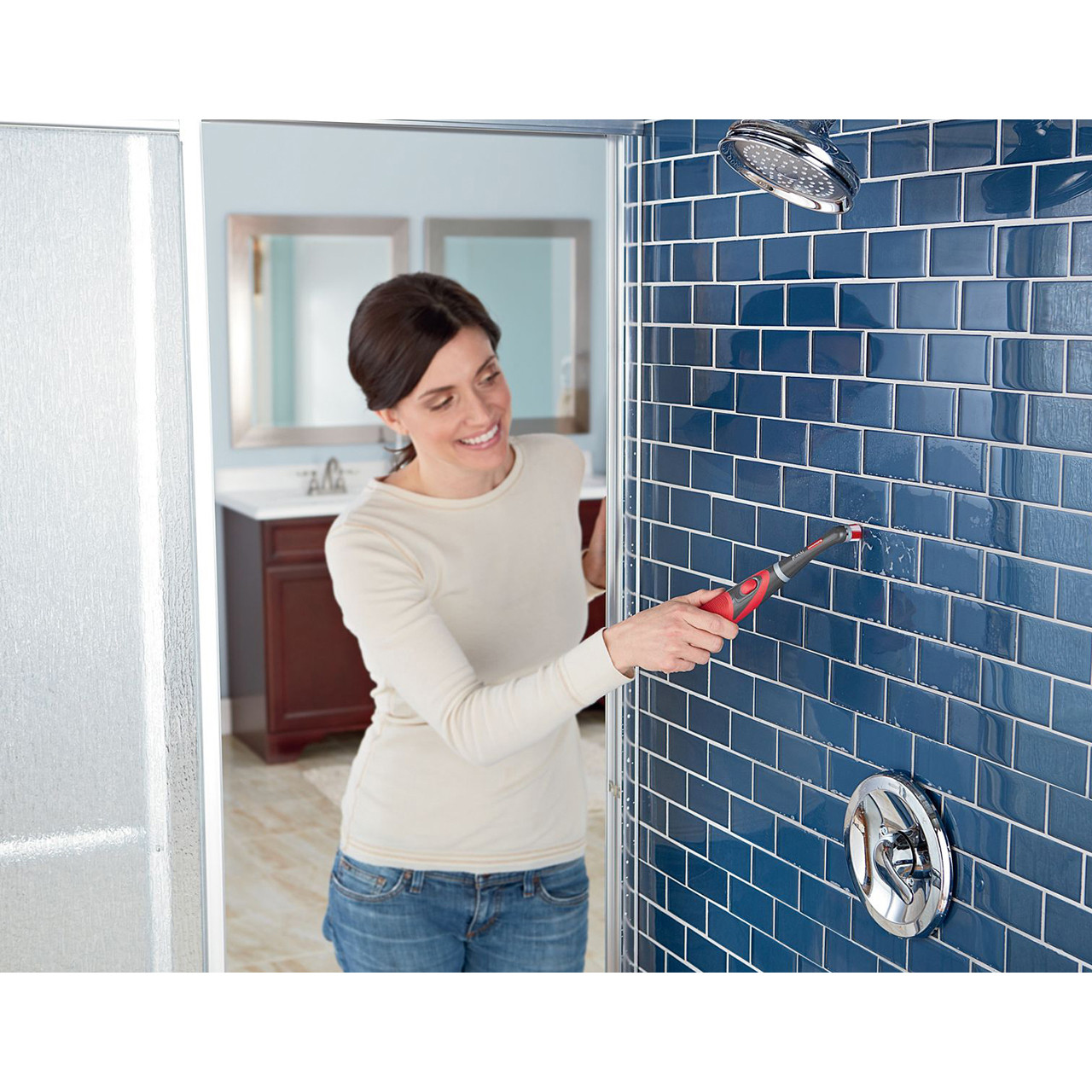 Rubbermaid Reveal Power Scrubber and Grout Brush Mega Office Supplies