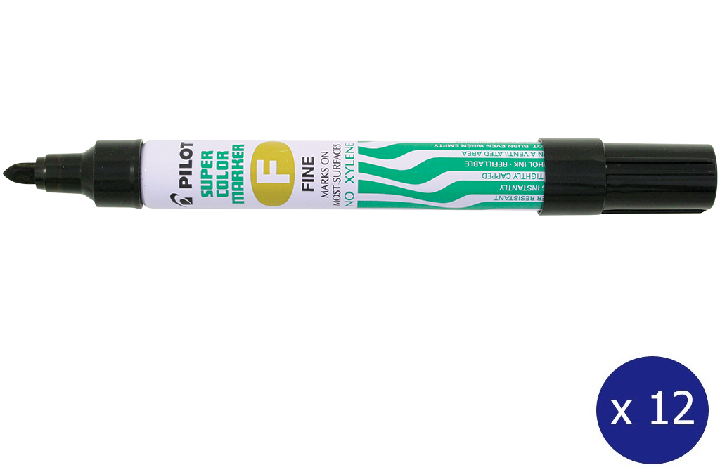 Pilot SCA-F-B Super Colour Permanent Marker Fine Bullet Tip