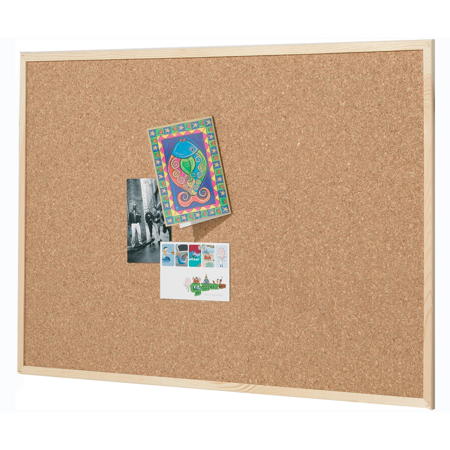 40x60cm Cork Board Drawing Board Pine Wood Frame W... – Vicedeal