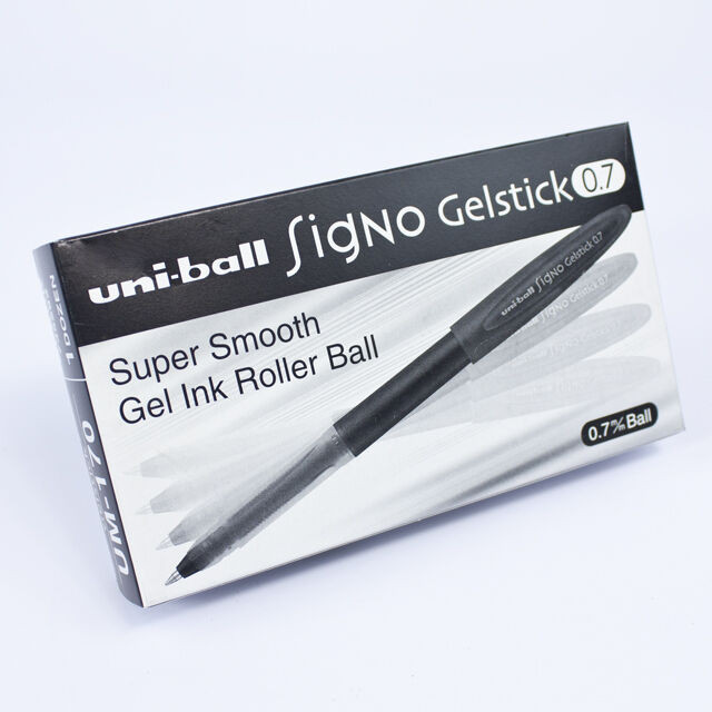 Uni-Ball Signo Gelstick Black Rollerball Pen Box of 12 Mega