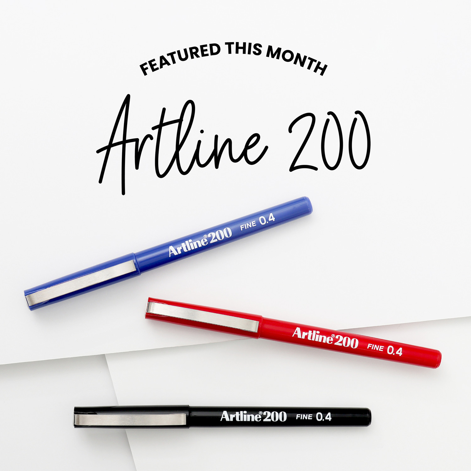 Artline 200 Fineliner 0,4 Mm – 12er Pack Rote Stifte Mit Wasserbasierter Tinte & Metallspitze