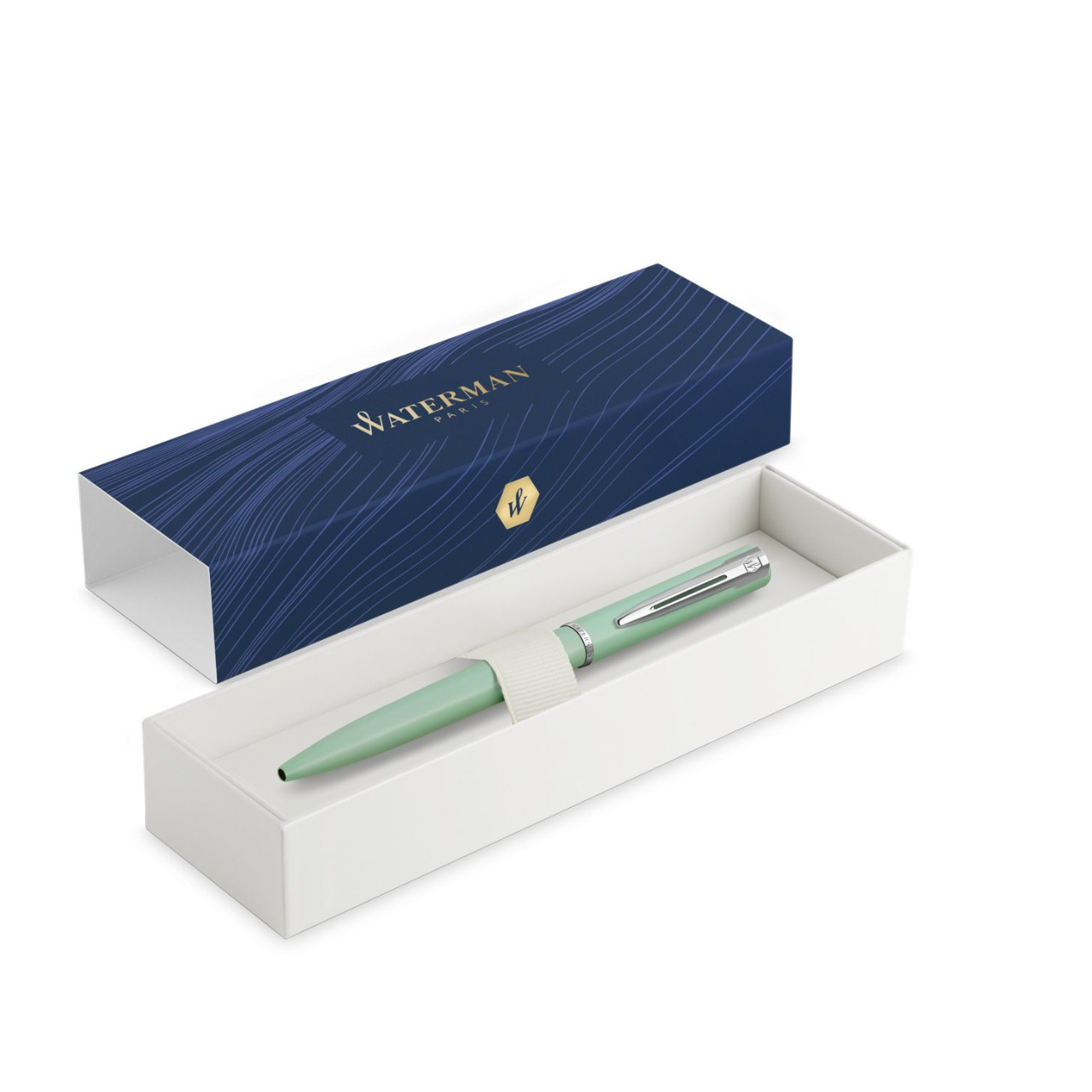 Waterman 2105304 Allure Pastel Green Chrome Trim Ballpoint Pen in