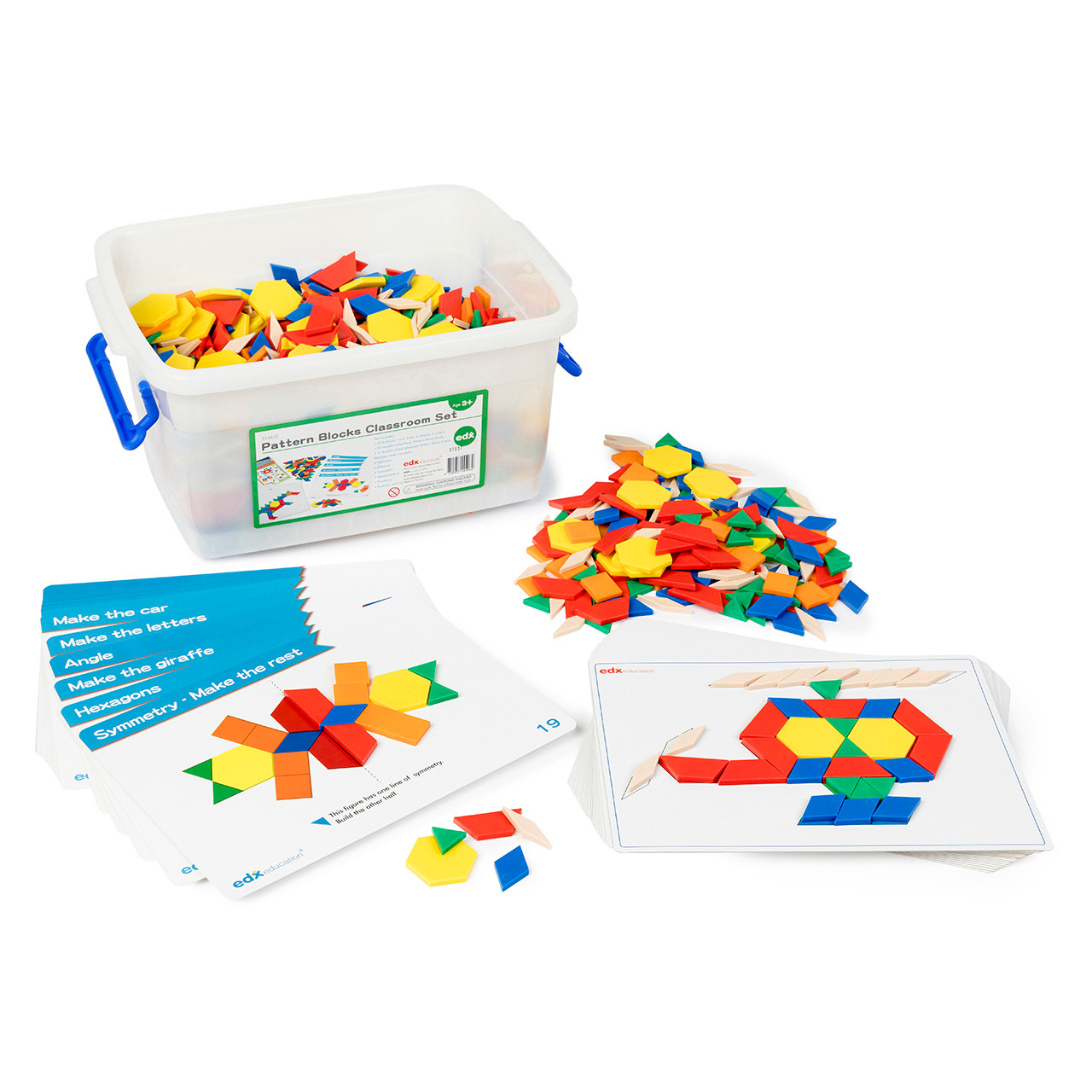 EDX Education Pattern Blocks Classroom Set | Mega Office Supplies
