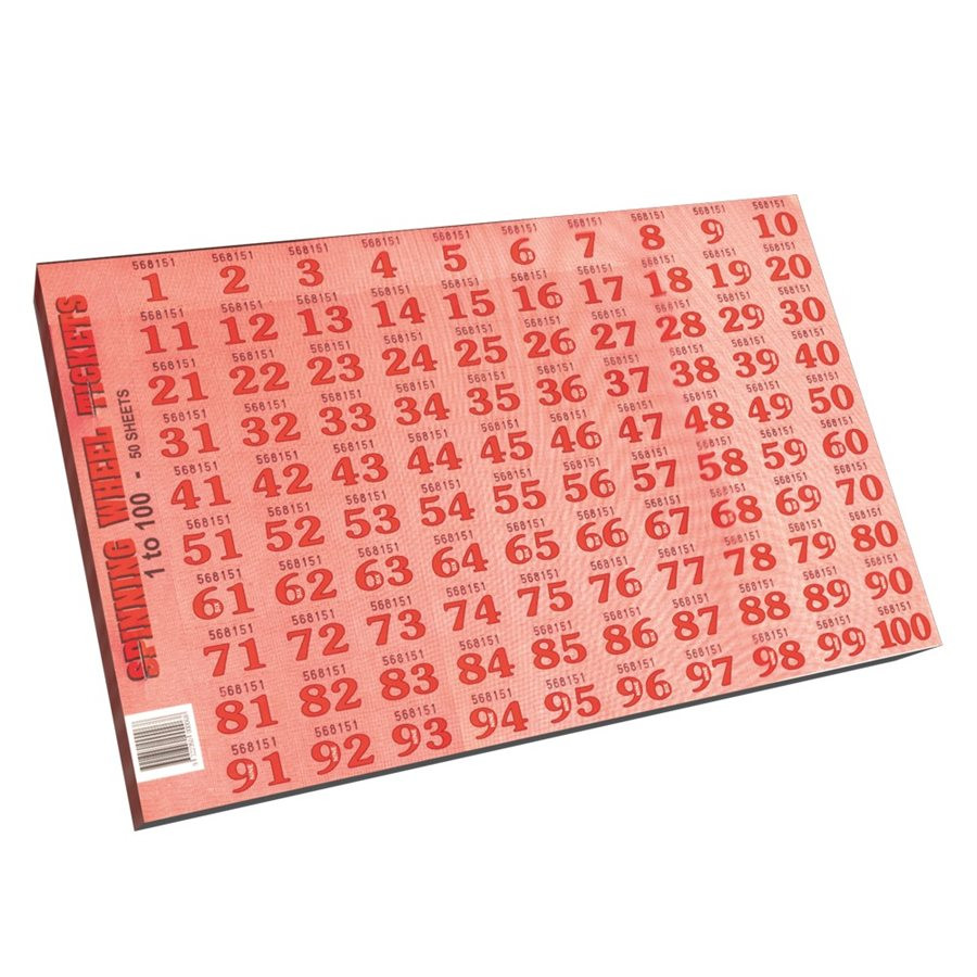 Chocolate Wheel Tickets 1100 (CW100) Mega Office Supplies