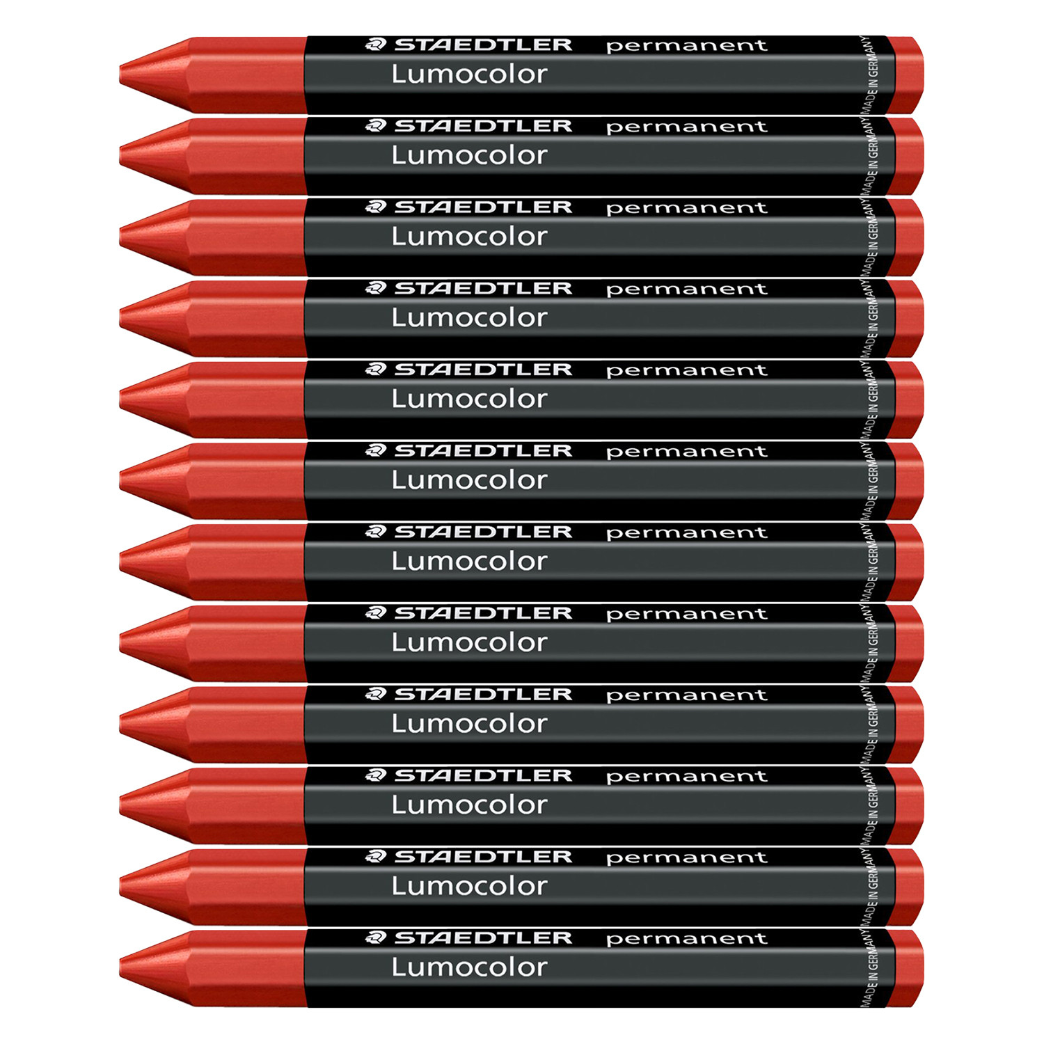 Staedtler Lumocolor Omnigraph Crayon Red Pk12 Mega Office Supplies