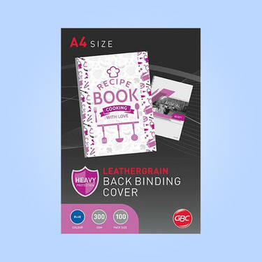 GBC Binding Covers Leatherboard Window 250gsm A4 Black Ref 46705E Pack 25x2  10