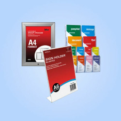 Brochure Holders, Signage and Display Stands
