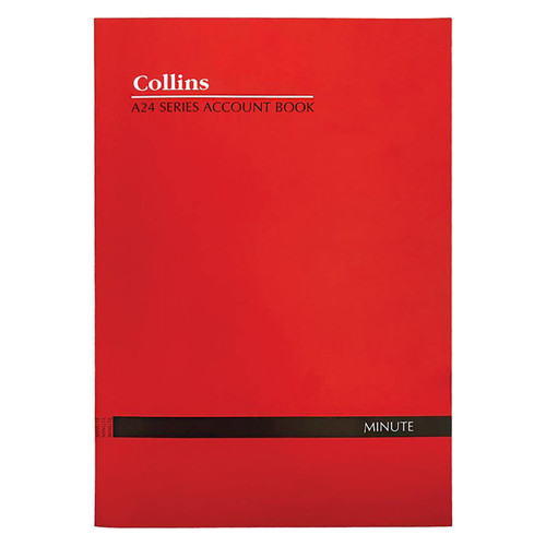 Collins 10230 Account Book Series 'A24' Double Ledger Red Cover It's