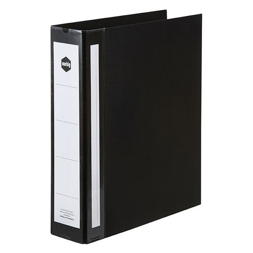 Marbig #5914002 Enviro Wide Capacity Deluxe Binder A4 4 D Ring 50mm Black - Marbig, Marbig Australia, marbig folders, marbig binder, marbig clip folder, marbig office supplies, marbig office accessories, marbig stockists, marbig archive boxes | It's A Mega Thing