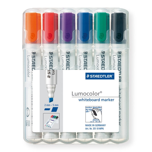Markers & Highlighters - Staedtler Lumocolor Whiteboard Marker 351 Bullet  Point Assorted Colours Box of 10 - Your Home for Office Supplies &  Stationery in Australia