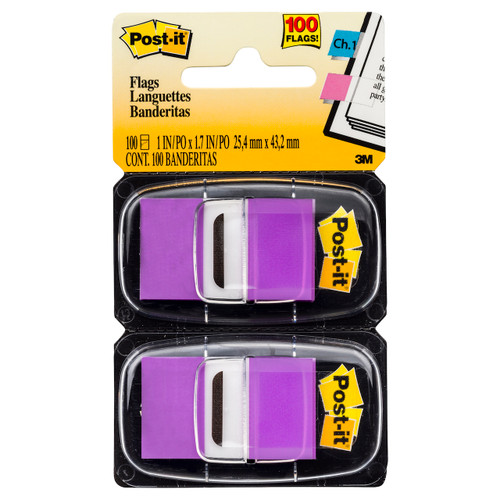 Post-it 70071206059 Flags Twin Pack 680-PU2 25x43mm Purple | Its A Mega Thing