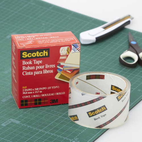  MMM84596  Scotch Book Tape - Clear - 4 x 540