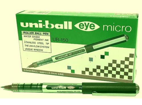 Uni-Ball Eye Black Micro Rollerball Pen - Box of 12