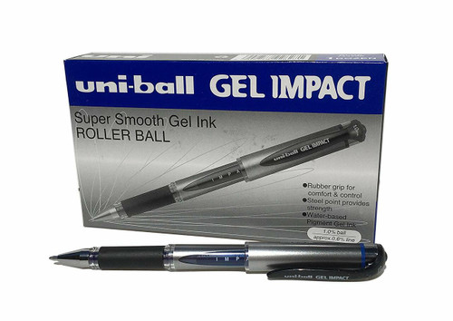 Uni-Ball Signo Broad Point Gel Impact Pen White (2 Pens)