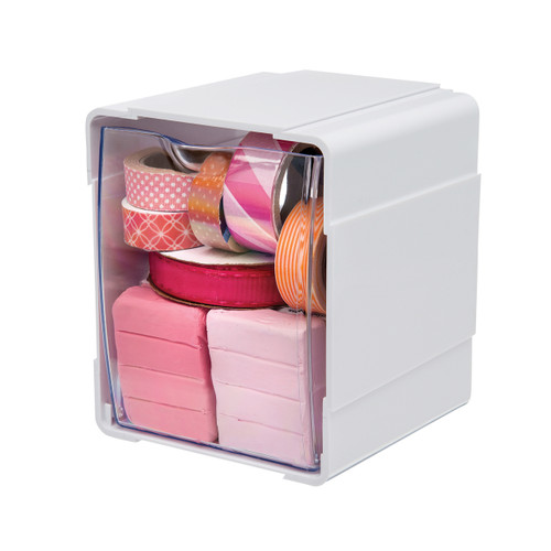 JPM 21103CR Deflecto Interlocking Tilt Bin Next Gen Pack of 1 | It's A Mega Thing