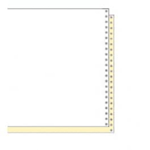  Staples Computer Paper, 9 1/2 x 11, Perforated, Blank White,  15lb, 3,200/Box : Office Products