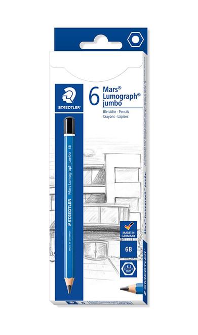 Staedtler Mars Lumograph Jumbo Graphite Pencil Set of 5