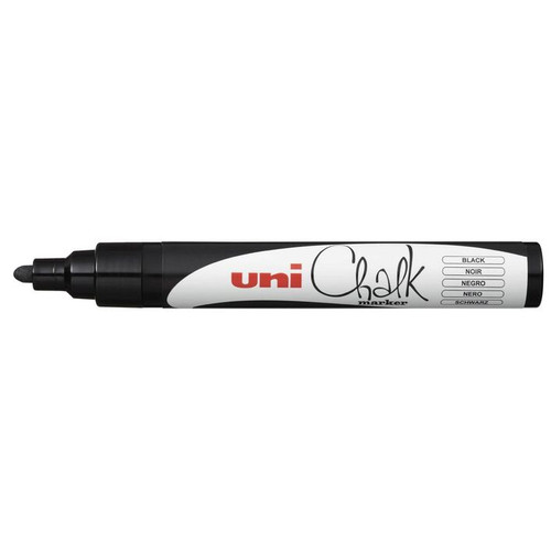 Uni 140012000 1.8-2.5mm Bullet Tip Chalk Marker - White