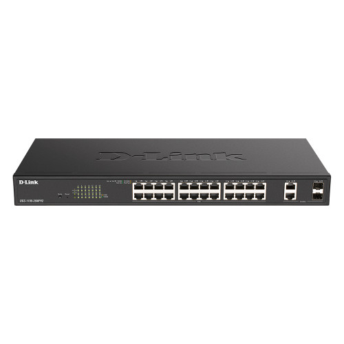 D-Link Ethernet Switch, 16 Port Easy Smart Managed Gigabit Network Internet  Desktop or Wall Mount(DGS-1100-16V2),Black