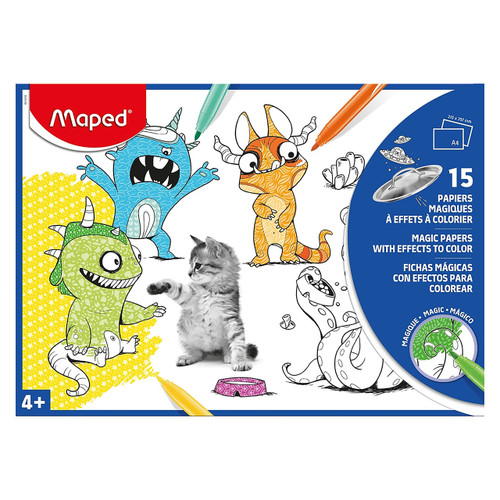 Maped Coloring Activities Spiral Bound Coloring Book, 15 Pages (831212)