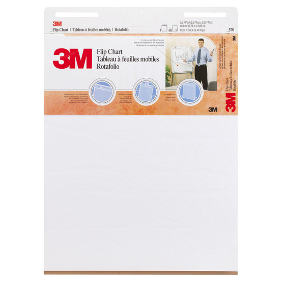 3M 70071166089 Flip Chart 570 635X762mm White - 40 Sheets Per Pad | Its A Mega Thing