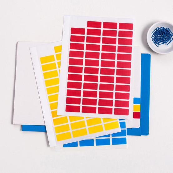 Avery #44547 Red Block Colour Labels - 19 x 42 mm - 240/Pack ...