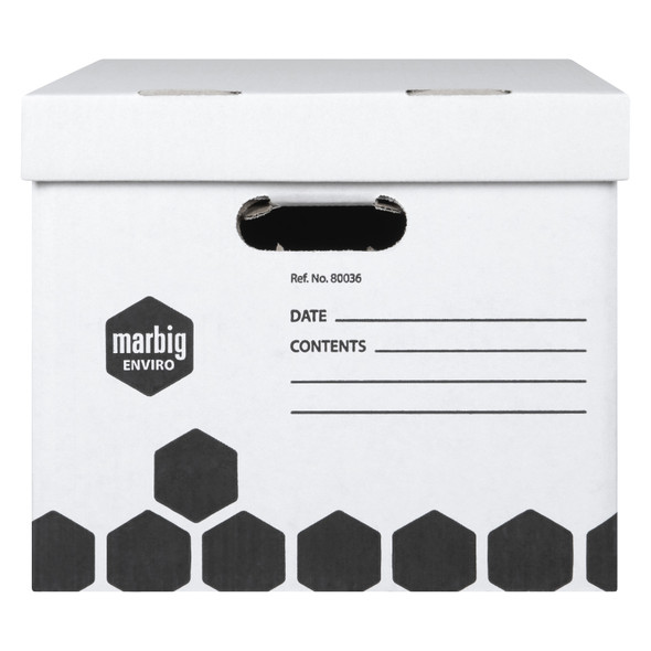 Marbig Super Strong Archive Box White Carton of 12