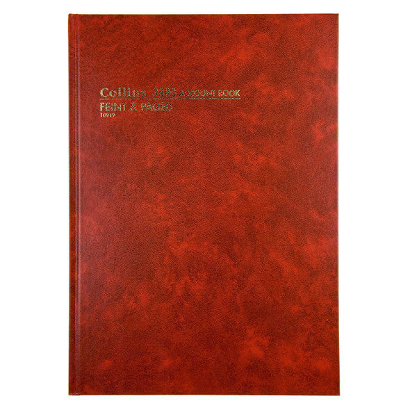 Collins 10919 Account Book Series '3880' Feint Paged Red Cover | It's A Mega Thing Collins 10919 Account Book Series '3880' Feint Paged Red Cover | It's A Mega Thing