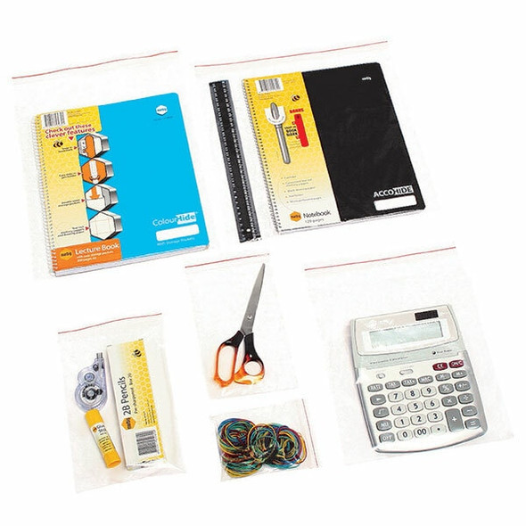 Marbig Resealable Polybags 230mm x 150mm Pack of 1000