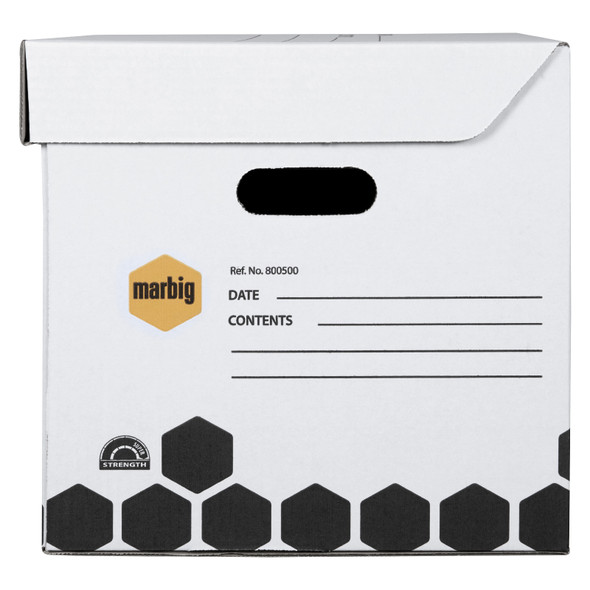 Marbig Binder Archive Box White Carton of 5