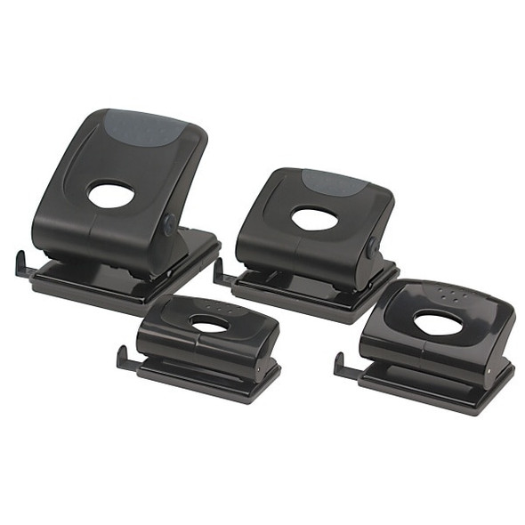 Marbig Small 2 Hole Punch 12 Sheets Black