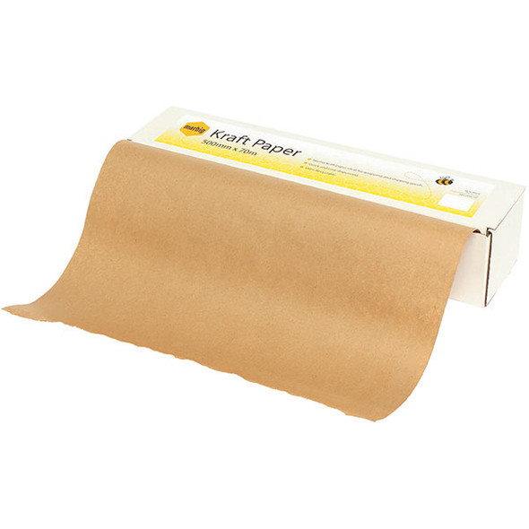Marbig Enviro Kraft Paper Dispenser Box with Roll Brown