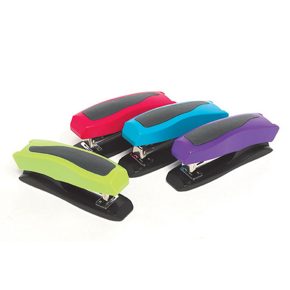 Marbig Desktop Half Strip Plastic Stapler Assorted Colours