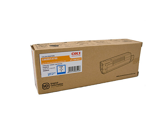 OKI C5650 Toner Cartridge 2000 Pages Cyan