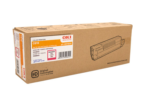 OKI C610 Toner Cartridge 6000 Pages Magenta