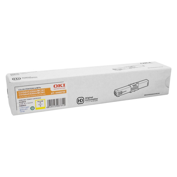 OKI C310DN Toner Cartridge 2000 Pages Yellow