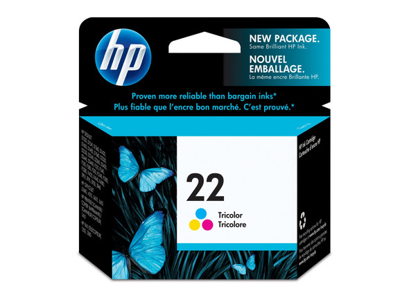 HP 22 Original Ink Cartridge Tri-Colour 165 Pages