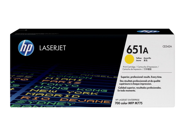 HP 651A Original LaserJet Toner Cartridge Yellow 16000 Pages