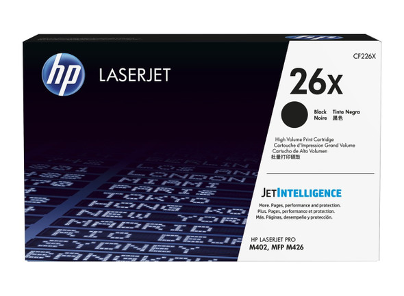 HP 26X High Yield Original LaserJet Toner Cartridge Black 9000 Pages