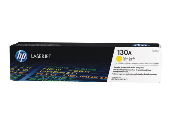 HP 130A Original LaserJet Toner Cartridge Yellow 1000 Pages