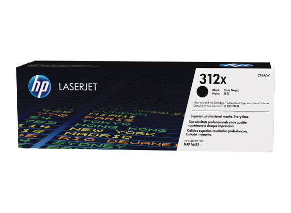 HP 312X High Yield Original LaserJet Toner Cartridge Black 4400 Pages