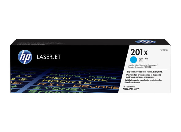 HP 201X High Yield Original LaserJet Toner Cartridge Cyan 2300 Pages