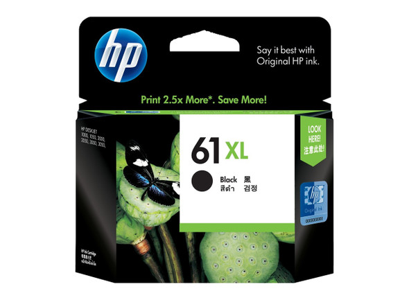 HP 61XL High Yield Ink Cartridge Black 480 Pages