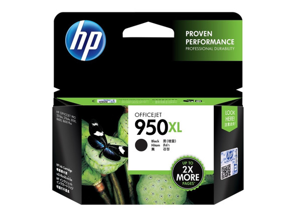 HP 950XL High Yield OfficeJet Ink Cartridge Black 2300 Pages