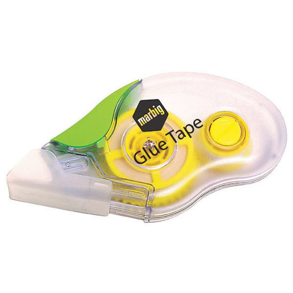 Marbig Glue Tape Dispenser 8.4mm x 10m Clear