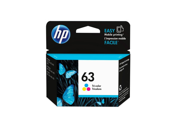 HP 63 Original Ink Cartridge Tri-Colour 165 Pages